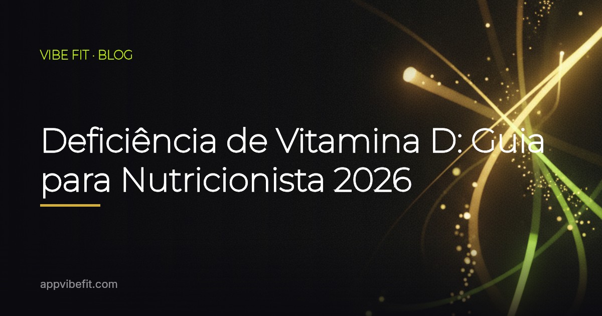 Deficiência de Vitamina D: Guia para Nutricionista 2026